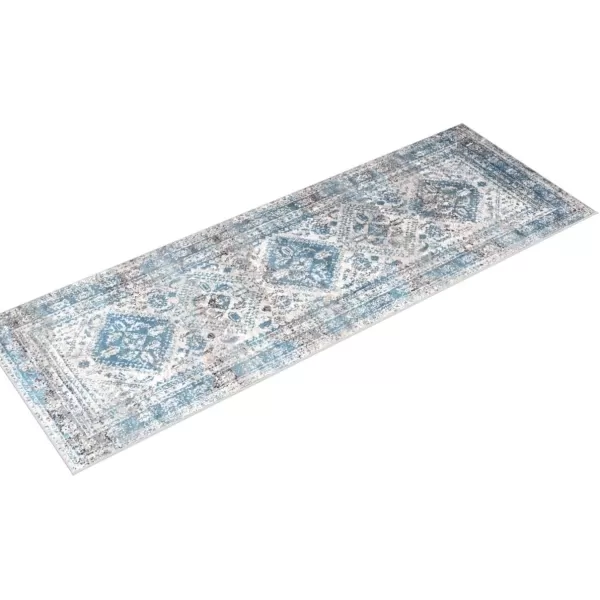 Livabliss Desta Vintage Oriental Area Rug53quot x 73quotNavyBlueGrey