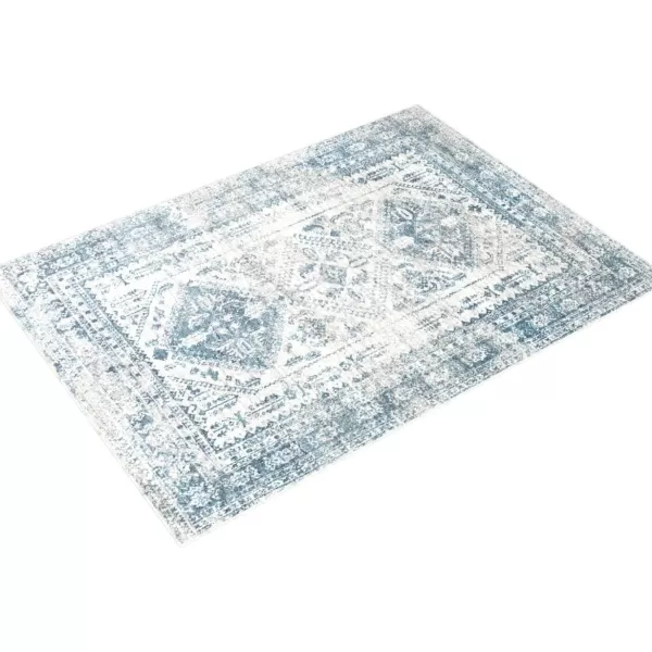 Livabliss Desta Vintage Oriental Area Rug53quot x 73quotNavyBlueWhite