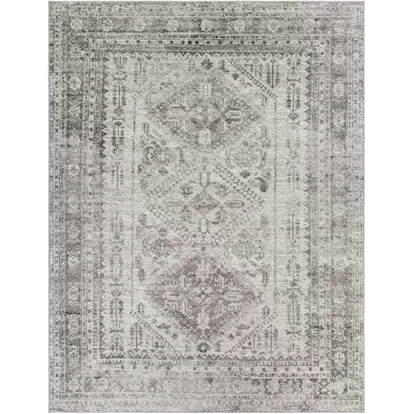 Livabliss Desta Vintage Oriental Area Rug53quot x 73quotNavyCharcoal