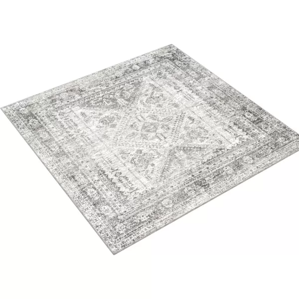 Livabliss Desta Vintage Oriental Area Rug53quot x 73quotNavyCharcoal