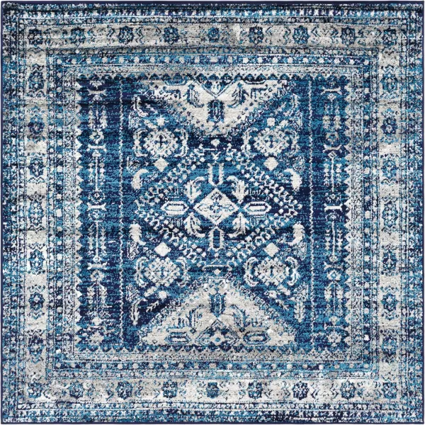 Livabliss Desta Vintage Oriental Area Rug53quot x 73quotNavyNavy