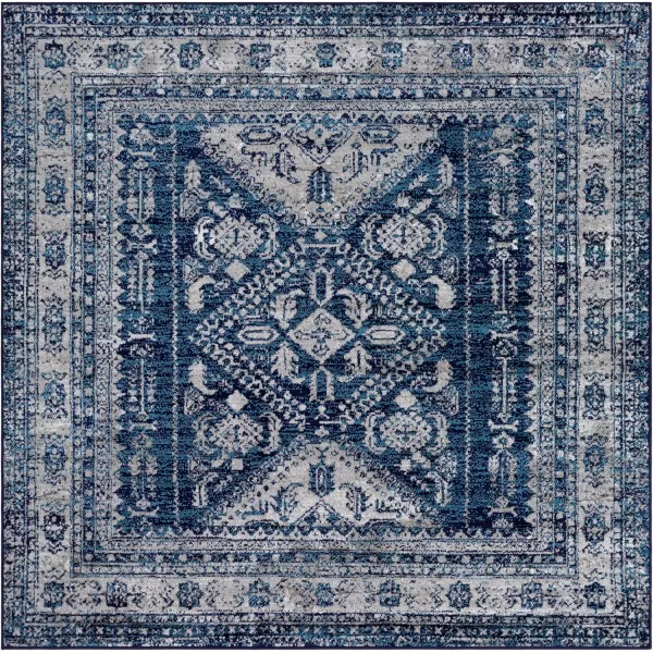 Livabliss Desta Vintage Oriental Area Rug53quot x 73quotNavyNavy