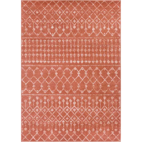 Livabliss Elsie Global Bohemian Area Rug53quot x 73quotKhakiGrayBurnt Orange