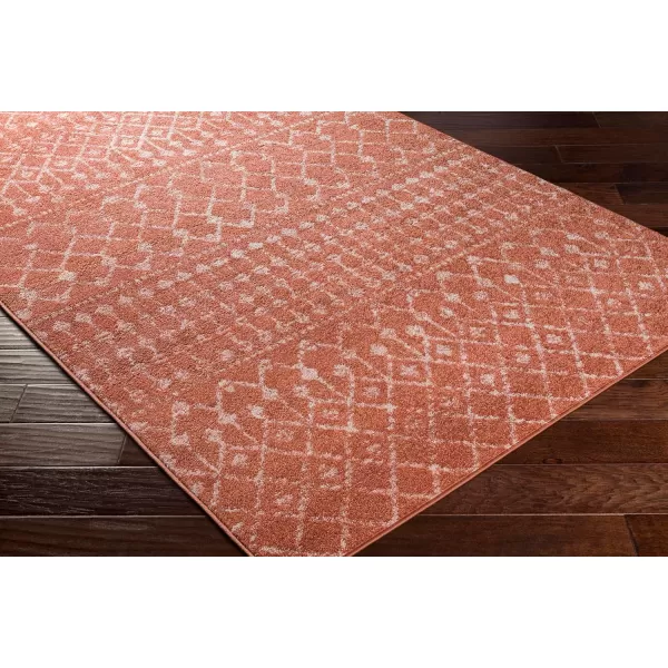 Livabliss Elsie Global Bohemian Area Rug53quot x 73quotKhakiGrayBurnt Orange