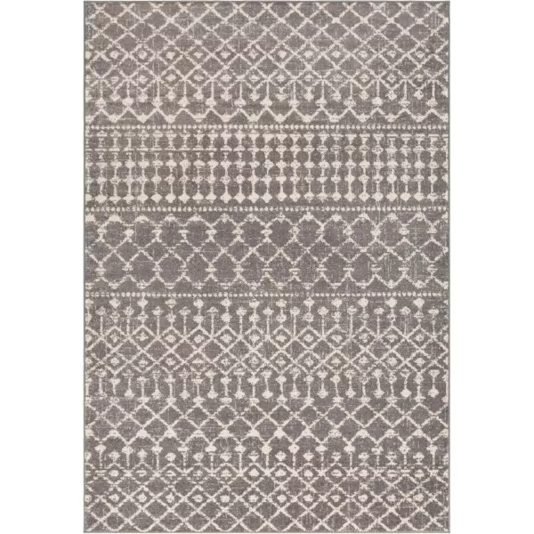 Livabliss Elsie Global Bohemian Area Rug53quot x 73quotKhakiGrayMedium Gray