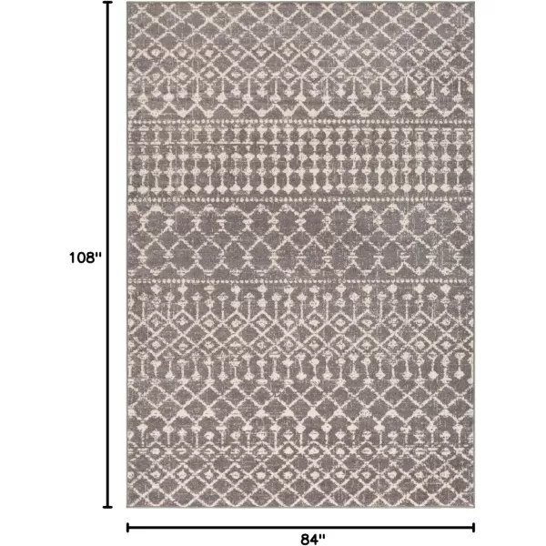 Livabliss Elsie Global Bohemian Area Rug53quot x 73quotKhakiGrayMedium Gray