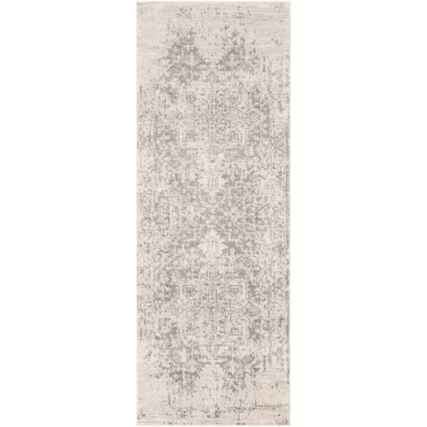 Livabliss Janine Vintage Medallion Area Rug53quot x 73quotBlackGrey