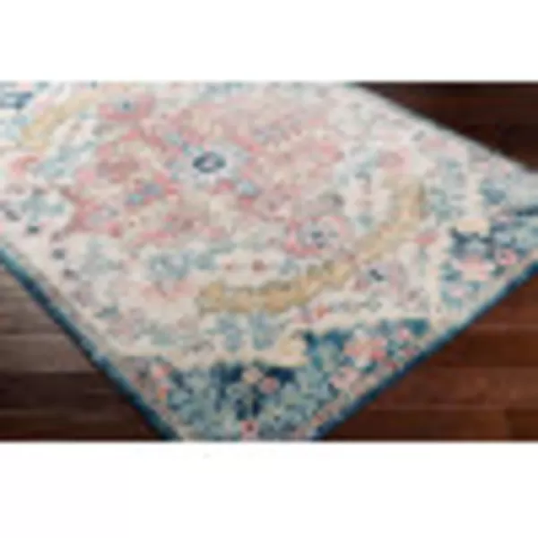 Livabliss Odelia Vintage Bohemian Area Rug53quot x 73quotNavySky BlueGarnetNavy