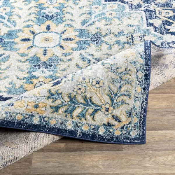 Livabliss Odelia Vintage Bohemian Area Rug53quot x 73quotNavySky BlueNavySky Blue