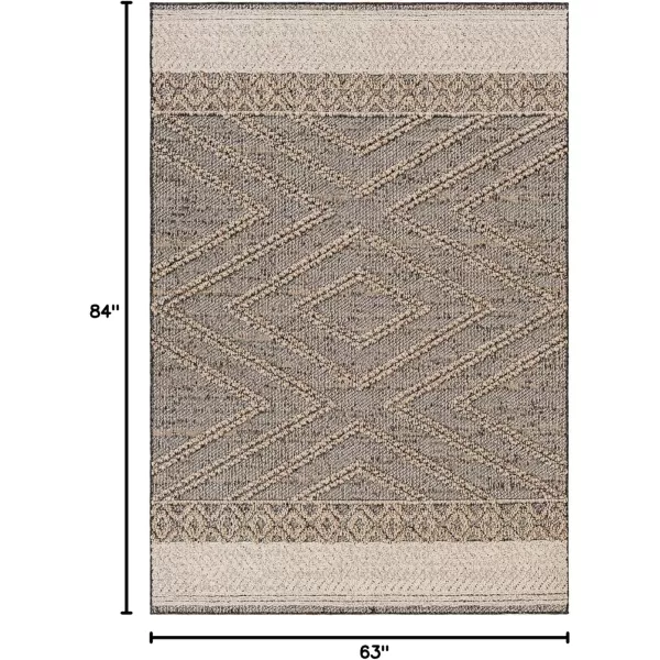 Livabliss Sarasota Modern Area Rug 5 x 7 Black 5 x 7Black