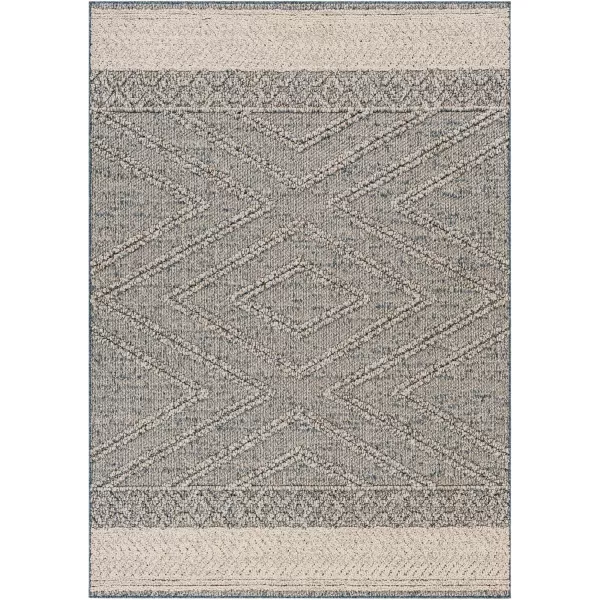 Livabliss Sarasota Modern Area Rug 5 x 7 Black 5 x 7Denim