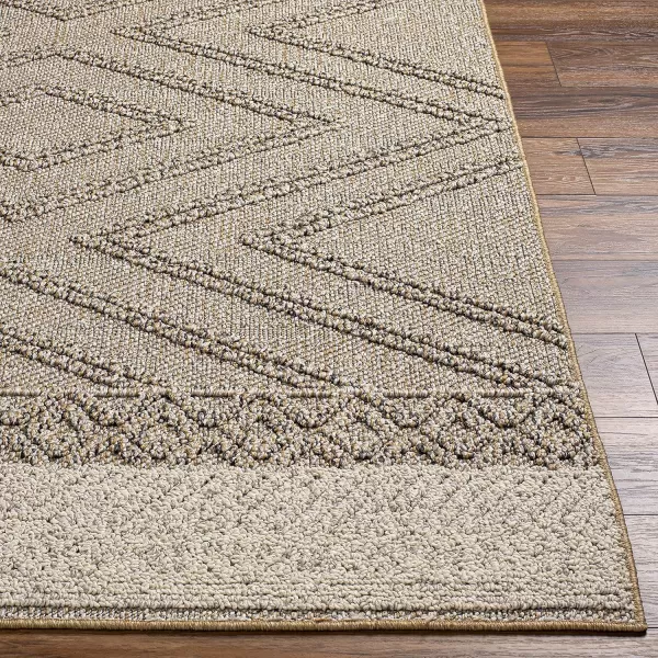 Livabliss Sarasota Modern Area Rug 5 x 7 Black 5 x 7Taupe