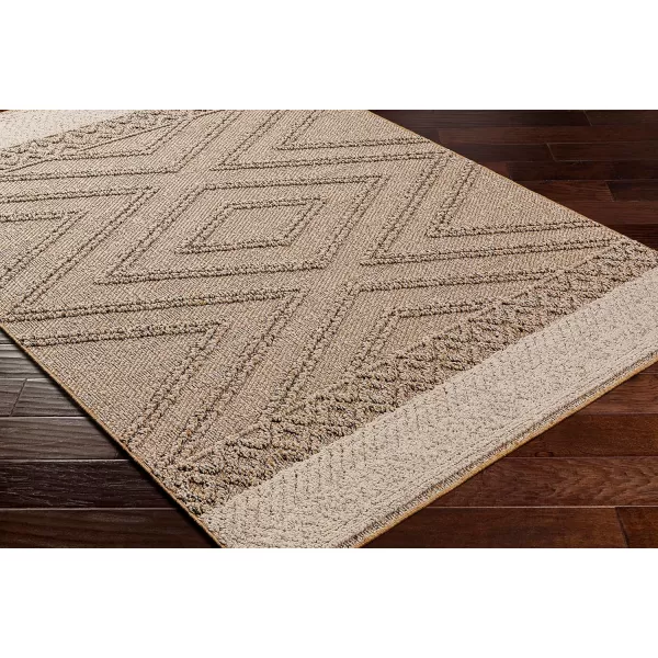 Livabliss Sarasota Modern Area Rug 5 x 7 Black 5 x 7Taupe