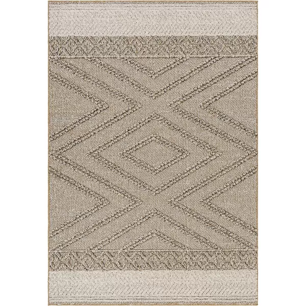 Livabliss Sarasota Modern Area Rug 5 x 7 Black 5 x 7Taupe