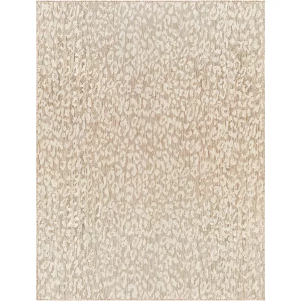 Livabliss Sawyer Bohemian Outdoor Area Rug 53quot x 7 Khaki