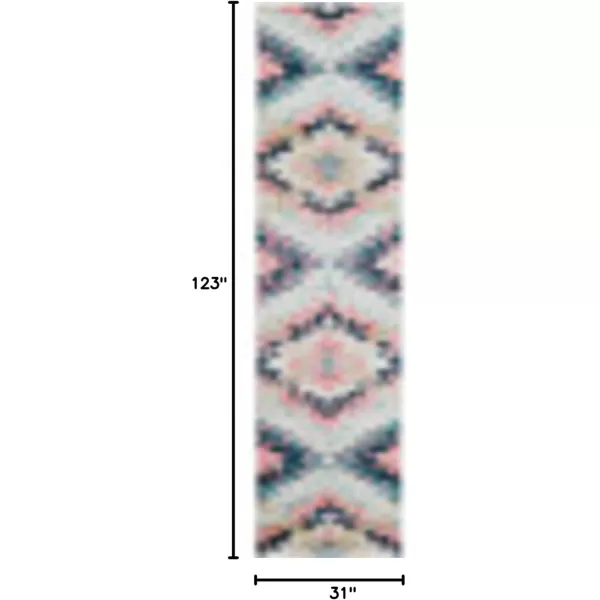 Livabliss Tara Bohemian Southwestern Area Rug53quot x 73quotTeal27 x 102