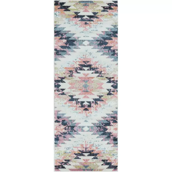 Livabliss Tara Bohemian Southwestern Area Rug53quot x 73quotTeal27 x 73