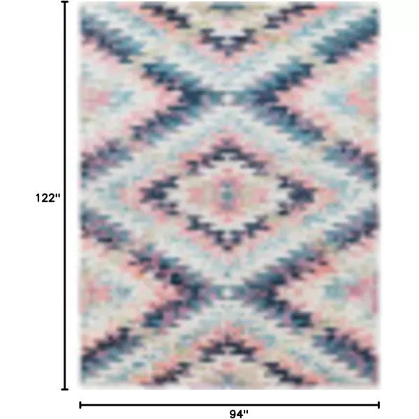 Livabliss Tara Bohemian Southwestern Area Rug53quot x 73quotTeal710 x 102