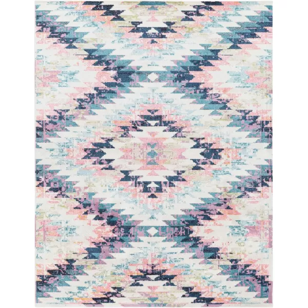 Livabliss Tara Bohemian Southwestern Area Rug53quot x 73quotTeal710 x 102