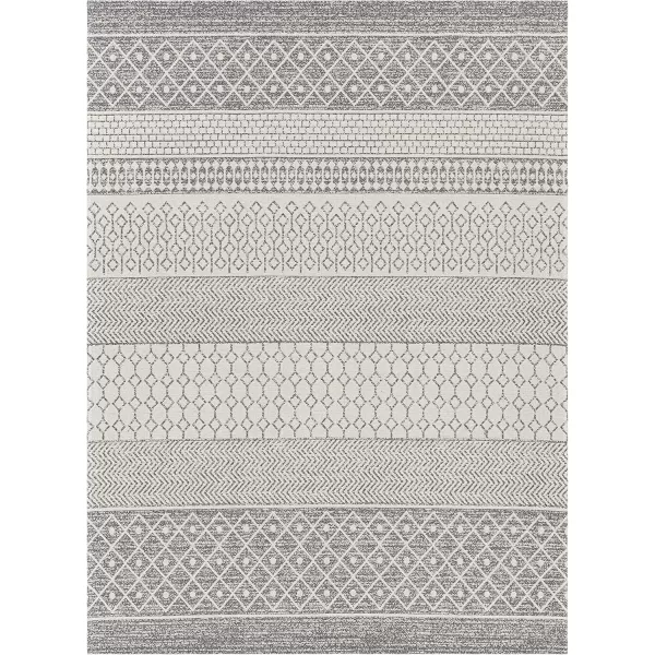 Livabliss Tirian Bohemian Moroccan Area Rug5 x 73quotCharcoalCharcoal