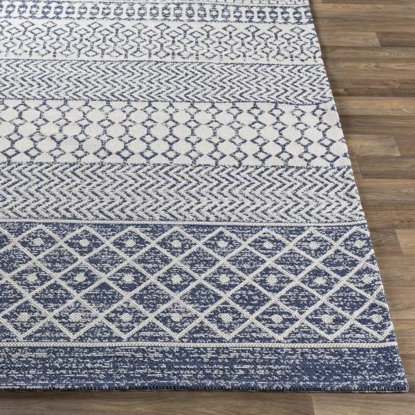 Livabliss Tirian Bohemian Moroccan Area Rug5 x 73quotCharcoalDark Blue