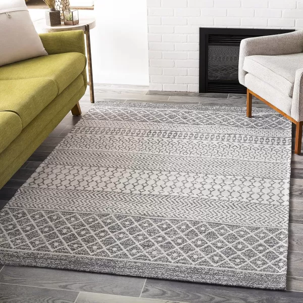 Livabliss Tirian Bohemian Moroccan Area Rug5 x 73quotCharcoalDark Blue
