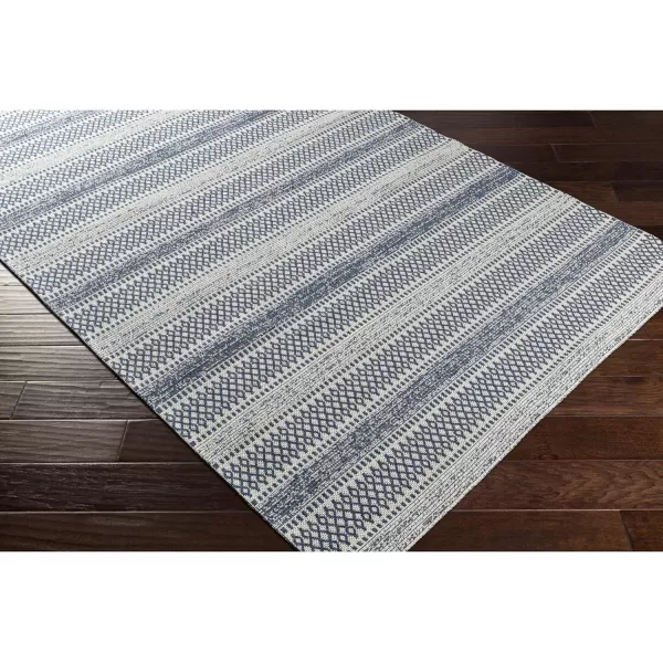 Livabliss Tumnus Bohemian Tribal Area Rug5 x 73quotBlackDark Blue