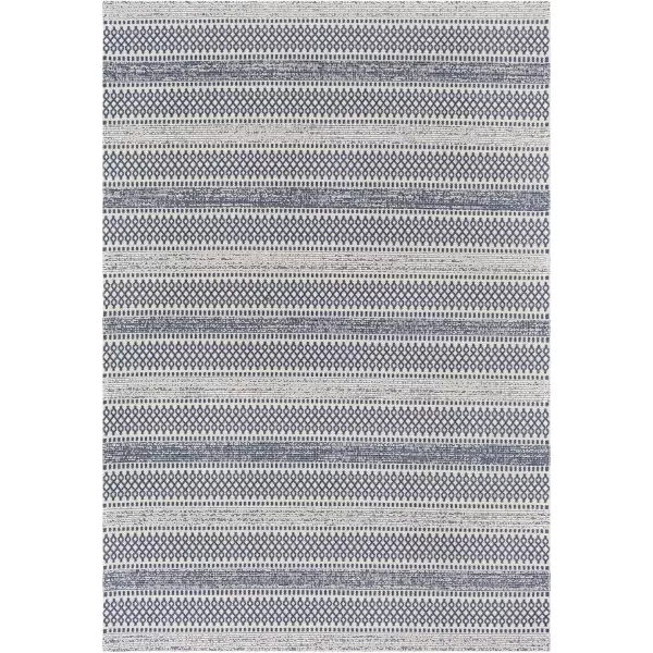 Livabliss Tumnus Bohemian Tribal Area Rug5 x 73quotBlackDark Blue