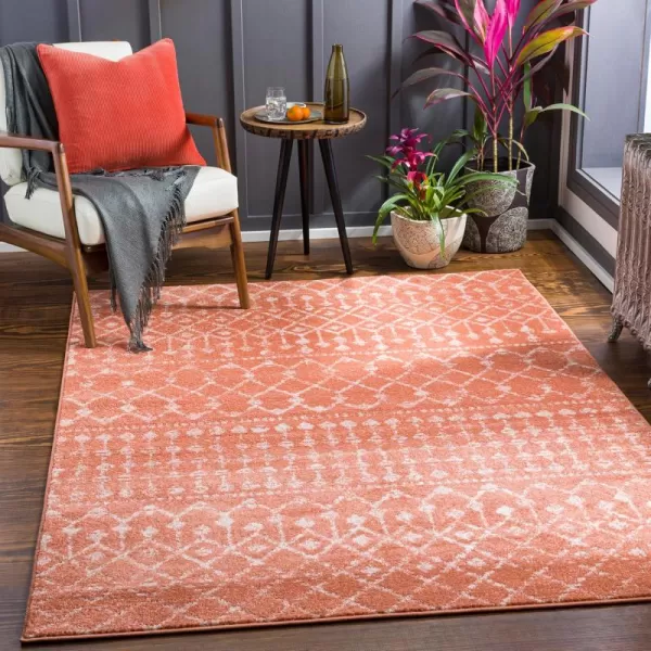 Livabliss Elsie Global Bohemian Area Rug53quot x 73quotKhakiGrayBurnt Orange