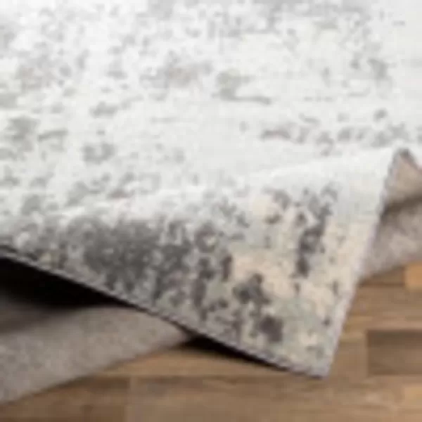 Livabliss Arti Modern Abstract Area Rug 53quot x 73quot Medium GrayMedium Gray