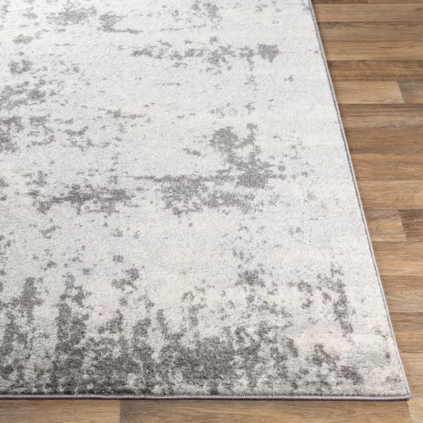 Livabliss Arti Modern Abstract Area Rug 53quot x 73quot Medium GrayMedium Gray