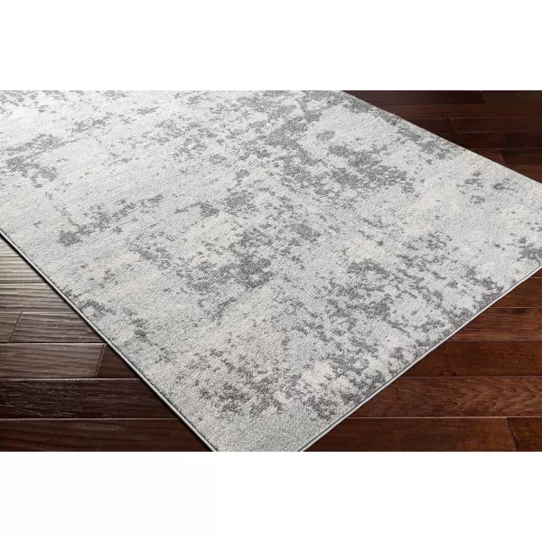 Livabliss Arti Modern Abstract Area Rug 53quot x 73quot Medium GrayMedium Gray