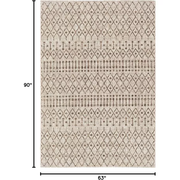 imageArtistic Weavers Hinata Outdoor Area Rug53quot x 77quot Brown