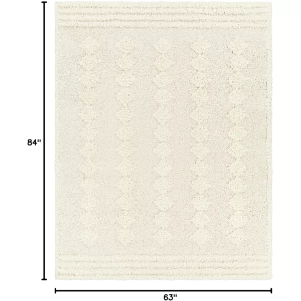 imageArtistic Weavers Rodos Modern Diamond Shag Rug53quot x 7Tan53 x 7