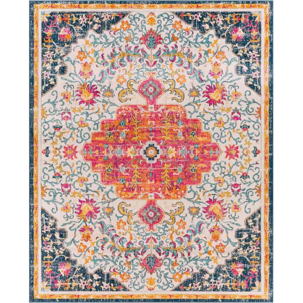 imageLivabliss Carldale Vintage Medallion Area Rug53quot x 71quotPinkPink