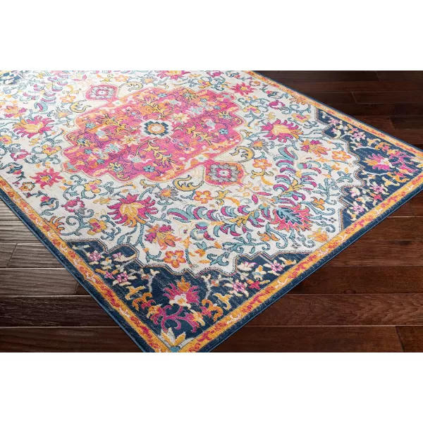 imageLivabliss Carldale Vintage Medallion Area Rug53quot x 71quotPinkPink