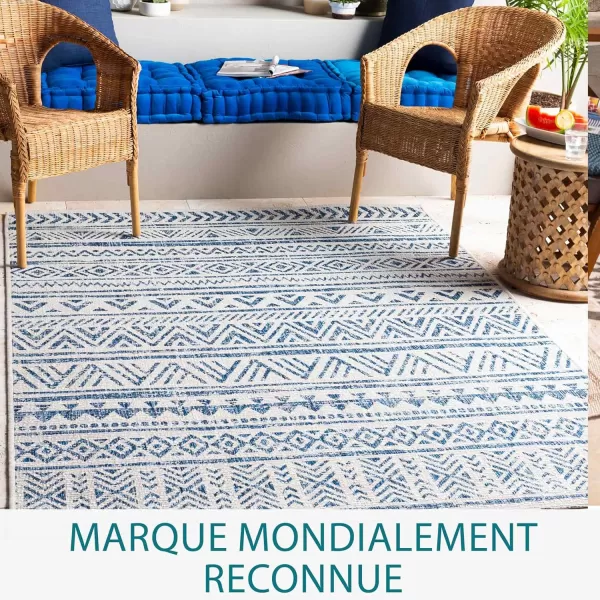 imageLivabliss Esperanza Outdoor Area Rug53quot x 77quotBlueWhite