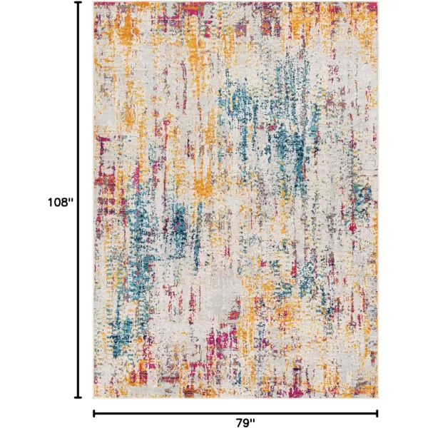 imageLivabliss Hezel Modern Abstract Area Rug53quot x 71quotMultiMulti Color