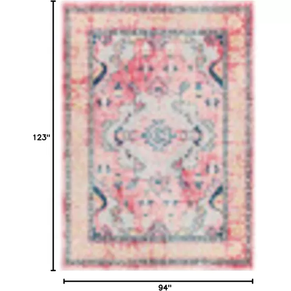 imageMartino Classic Medallion Area RugLight Pink