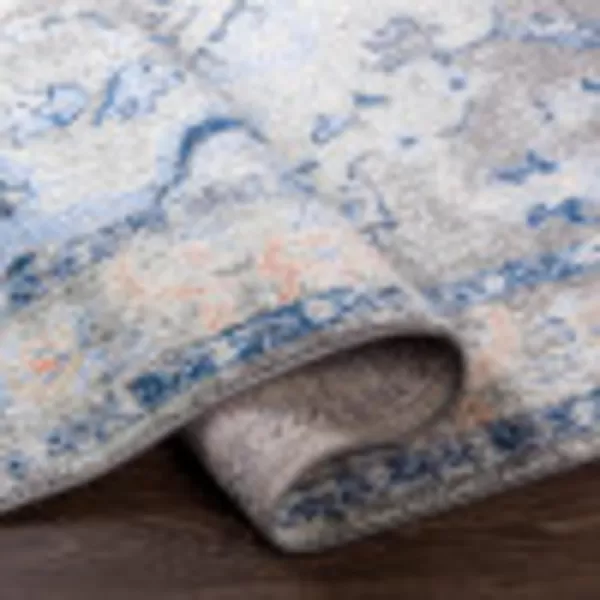 imageMartino Classic Medallion Area RugMedium GrayBlue