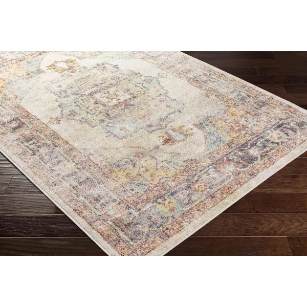 imageArtistic Weavers Solk Vintage Medallion Area Rug53quot x 73quotKhakiKhaki