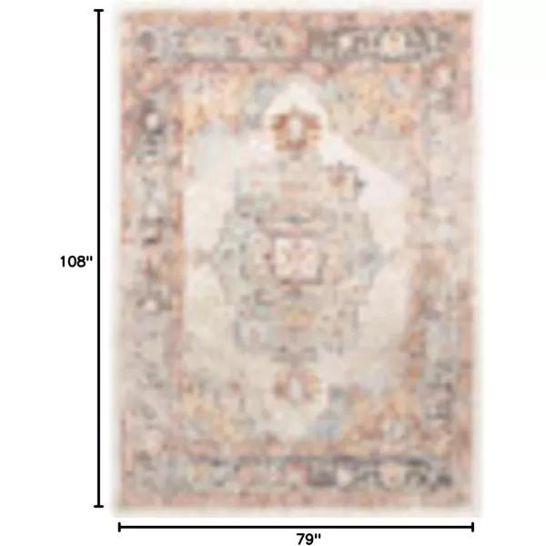 imageArtistic Weavers Solk Vintage Medallion Area Rug53quot x 73quotKhakiKhaki