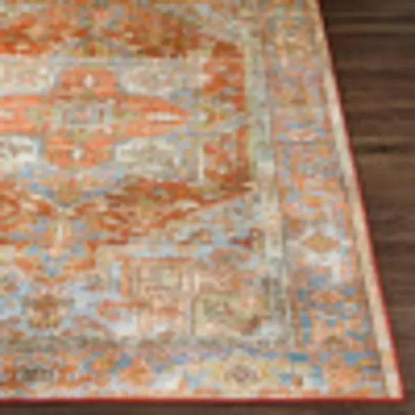 imageArtistic Weavers Tobi Vintage Medallion Washable Area Rug 53quot x 7 Burnt Orange53 x 7