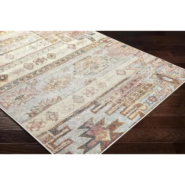 imageLivabliss Ashens Rustic Area Rug53quot x 73quotDenimBeige