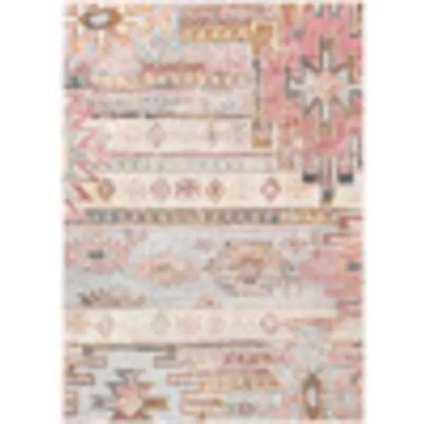 imageLivabliss Ashens Rustic Area Rug53quot x 73quotDenimBeige