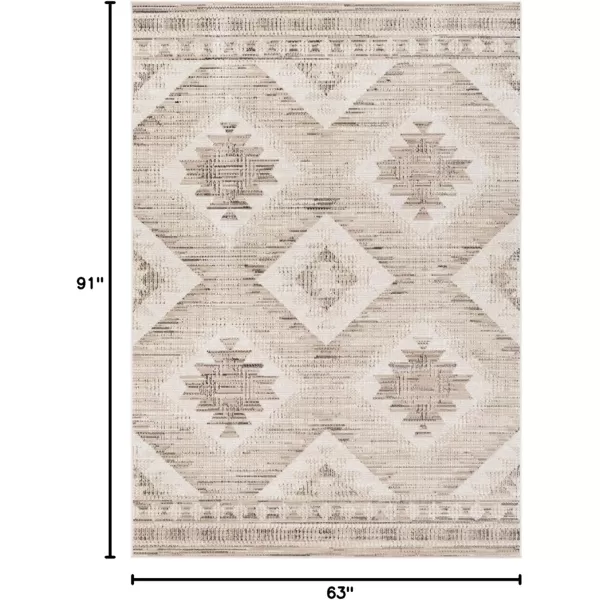 imageLivabliss Bertie Rustic Southwestern Area Rug 53quot x 77quot Camel