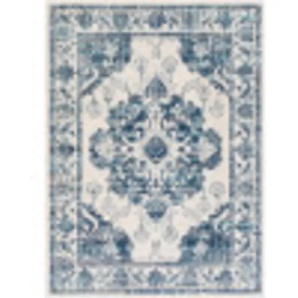 imageLivabliss Delney Oriental Area Rug53quot x 71quotYellowBlue