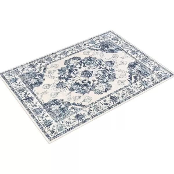 imageLivabliss Delney Oriental Area Rug53quot x 71quotYellowBlue