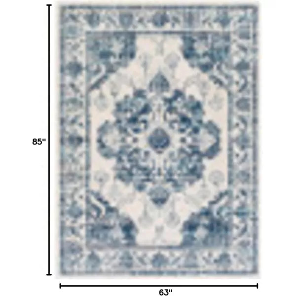 imageLivabliss Delney Oriental Area Rug53quot x 71quotYellowBlue