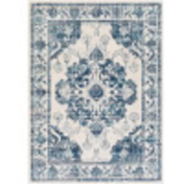 imageLivabliss Delney Oriental Area Rug53quot x 71quotYellowBlue